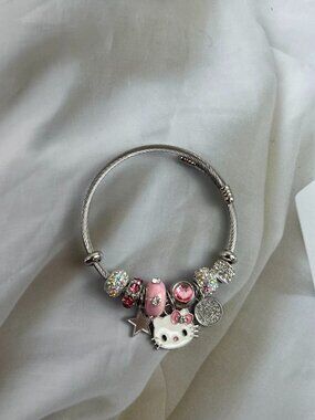 Pink Hello Kitty Bracelet cute